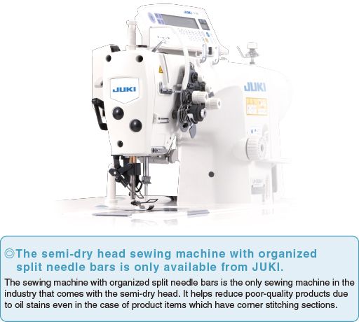 JUKI LH-3568A-G — Полусухая головка теперь установлена во всех моделях серии LH-3500A. ТОЛЬКО JUKI